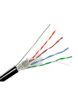 Кабель Optimus FTP-5e 4x2x0.51 Cu (outdoor) С ТРОСОМ 305м