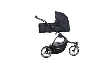 Блок для новорожденных Phil and Teds Snug Carrycot для колясок Classic/Dot/Navigator/Sport Black
