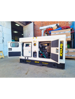 Дизельный генератор ZEUS AD200-T400R в шумозащитном кожухе