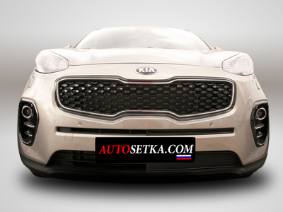 Premium защита радиатора для KIA Sportage (2016-2018) из 2-х частей