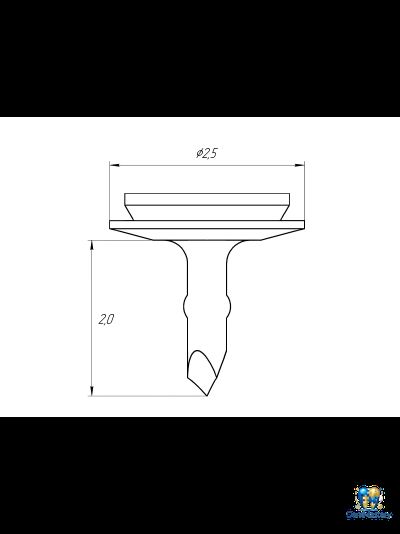 Пин безударный 2 мм для фиксации мембран