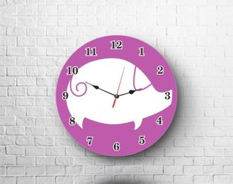 Часы талисман свинья №16