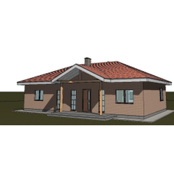 Одноэтажный дом с тремя спальнями 105м² (S82)