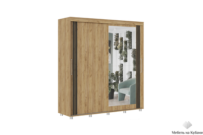 Форест 2.0 м шкаф-купе  Дуб крафт золотой
