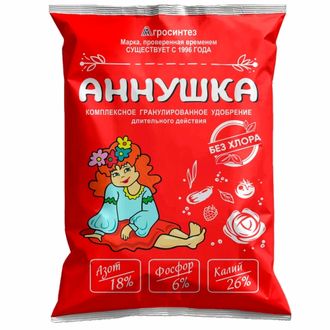 "Аннушка" 18-6-26 удобрение (бесхлорное), 1 кг