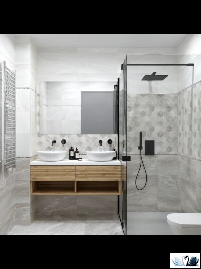 Плитка настенная Eurotile Istambul Grey Decor 30 х 60 см под мрамор