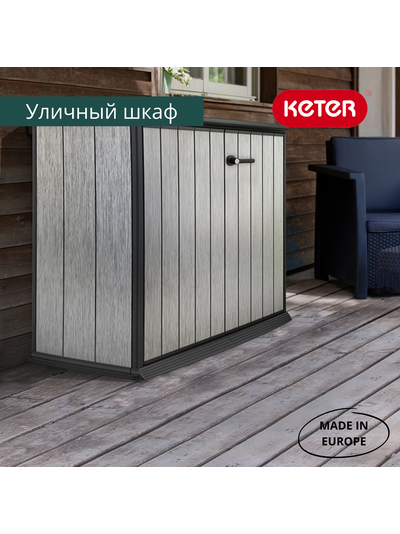 Ящик-шкаф Патио 1000 л серый