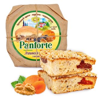 Panforte Итальянский пряник &quot;Грецкий орех, курага и чернослив&quot;, 2 шт