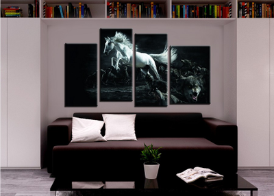 Модульная картина "Среди волков"