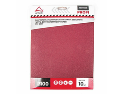 Бумага наждачная водостойкая 230x280 мм P100 Profi (10шт) ARNEZI R8011008