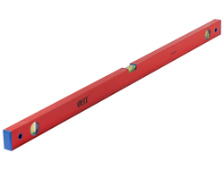 Уровень "Стандарт", 3 глазка, красный корпус, фрезерованная рабочая грань, шкала 1000 мм FIT 18060