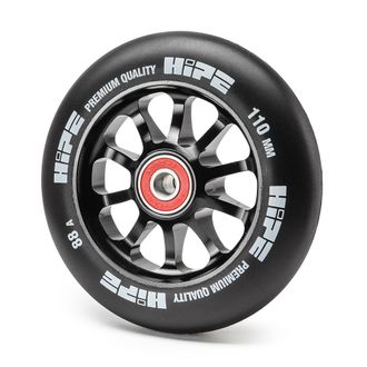 Купить колесо Hipe для трюкового самоката (чёрное) 110 мм в Иркутске