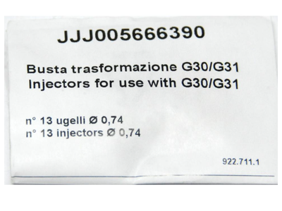 Комплект форсунок для котла BAXI MAIN / Four / DIGIT 240Fi / 18, 24 (5666390) сжиженный газ