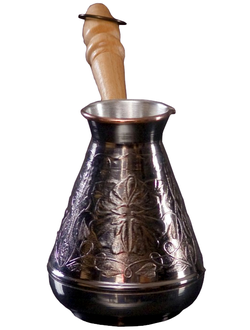 Турка медная "Цветок", 0,12 л.