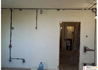 Разводка электрики в квартире в Москве ИВАНМАСТЕР