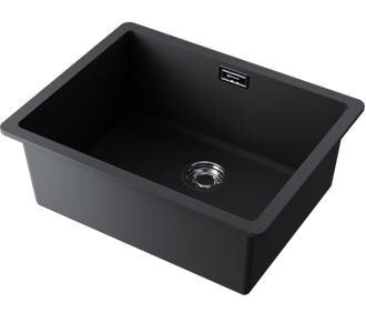 МОЙКА OMOIKIRI KATA 54-U BL (4993410) ЧЁРНЫЙ