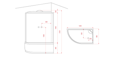 Душевая кабина АRCUS AS-109 L (120x85)