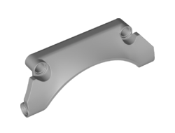 Technic, Panel Car Mudguard Arched #30 9 x 2 x 3 Straight Top, Light Bluish Gray (42531 / 6254657)