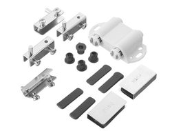 Комплект петель для двух стекол с магнитным выталкивателем ХРОМ