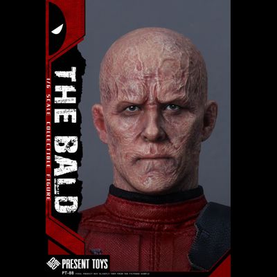 Скульпт (голова) Дэдпул без маски ("Дэдпул и Росомаха") - 1/6 The Bald (PT-SP88) - PRESENT TOYS
