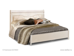 Кровать Лика (Lika) 140 низкое изножье, кож. изголовье, Belfan