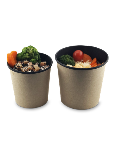 Круглый контейнер(Черный) 700 мл