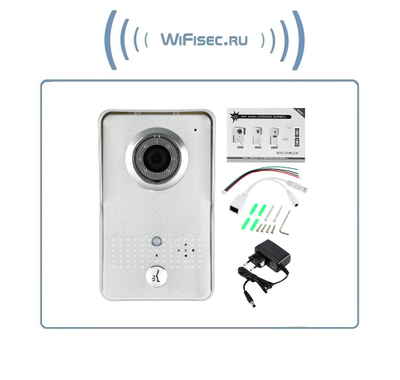 WiFi/LAN вызывная панель видеодомофона, интерком связь с активным подавлением шума, открытие замка через мобильное приложение, VGA. до - 20 град.С.