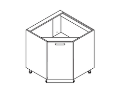 Кухонный шкаф Равенна Фиеста Н85*85 1д