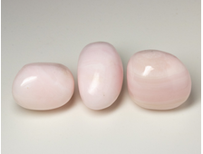 Манганокальцит (с розовой флуоресценцией в УФ) галтовка в ассортименте, Перу (20-27 мм, 8-10 г) №20358