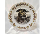 Тарелка "Медведь на овсах"27см