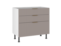 Кухня ФЬЮЖН - Стол СЯ-90 Волна мокко