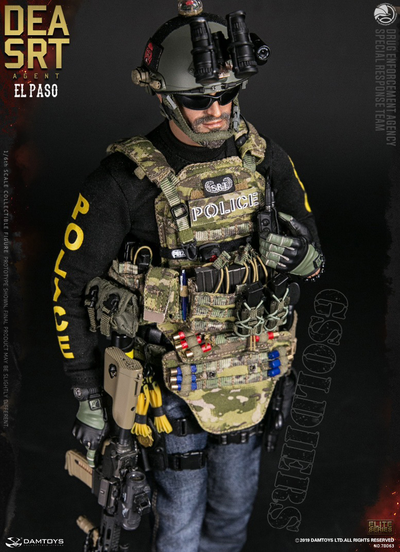 Агент группы Эль-Пасо ФИГУРКА 1/6 scale DEA SRT Special Response Team AGENT EL PASO 78063 DAMTOYS