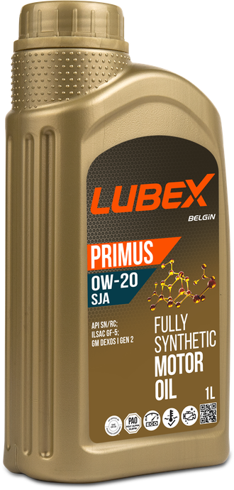 Синтетическое моторное масло &quot; LUBEX PRIMUS SJA&quot; 0W20, 1 л