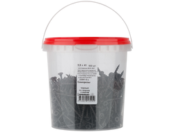 Саморезы черные по гипроку к дереву 3,5 х 41 (фасовка Ведро 500 шт) ХВАТ, 22041-6