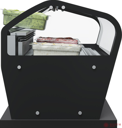 Витрина для мороженого Carboma I60 VL 1,2-1 JOY нержавеющая сталь