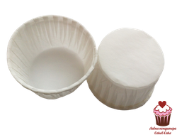 Капсулы для маффинов с закрученным краем БЕЛЫЙ, 24 шт.