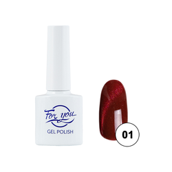 Гель-лак FOR YOU Cat's eye DIAMOND RED № 01