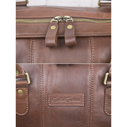 Кожаная дорожная сумка Campelli Premium brown (арт. 
4014-53)