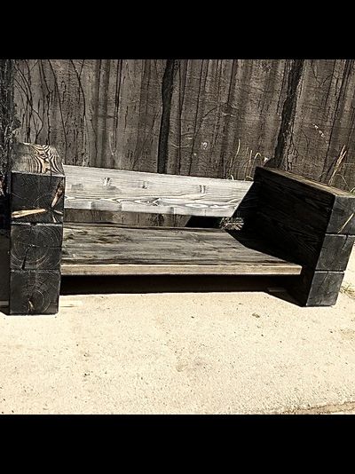 диван из соснового бруса