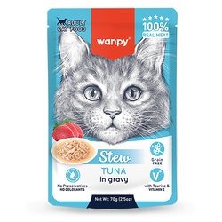 Wanpy Cat (Ванпи кэт) Влажный корм  для кошек Тунец в собственному соку, 70 г