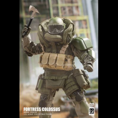 Российский пулеметчик со щитом - Коллекционная фигурка 1/12 SCALE Black Ops NO.2 (SA02) - HASUKI