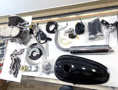 Веломотор бензиновый f 80 кубов полный комплект