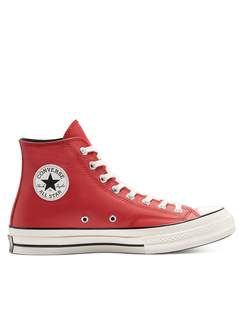 Кеды Converse Leather Chuck 70 High Top кожаные красные высокие 170370C