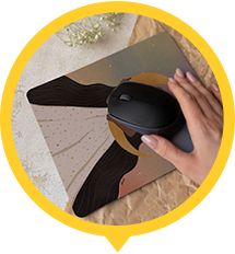 Печать на коврике для мыши