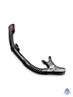 Трубка для дайвинга H.Wind С198 черный силикон сухая