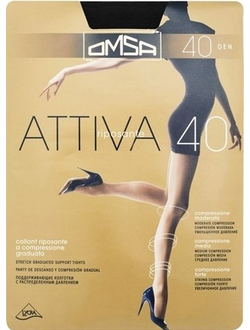 Колготки женские с шортиками Omsa Attiva 40 den