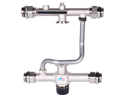 Насосно-смесительный узел STOUT  30-60°C с байпасом, без насоса, Италия