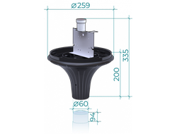 Светильник парковый Амфора
