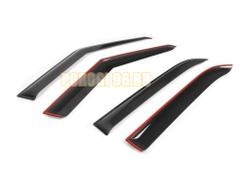 Дефлекторы окон, RIVAL, для Hyundai Creta II 2021-, листовой ПММА, 4шт.