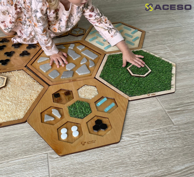 «Травка» – Элемент тактильной дорожки «Соты»